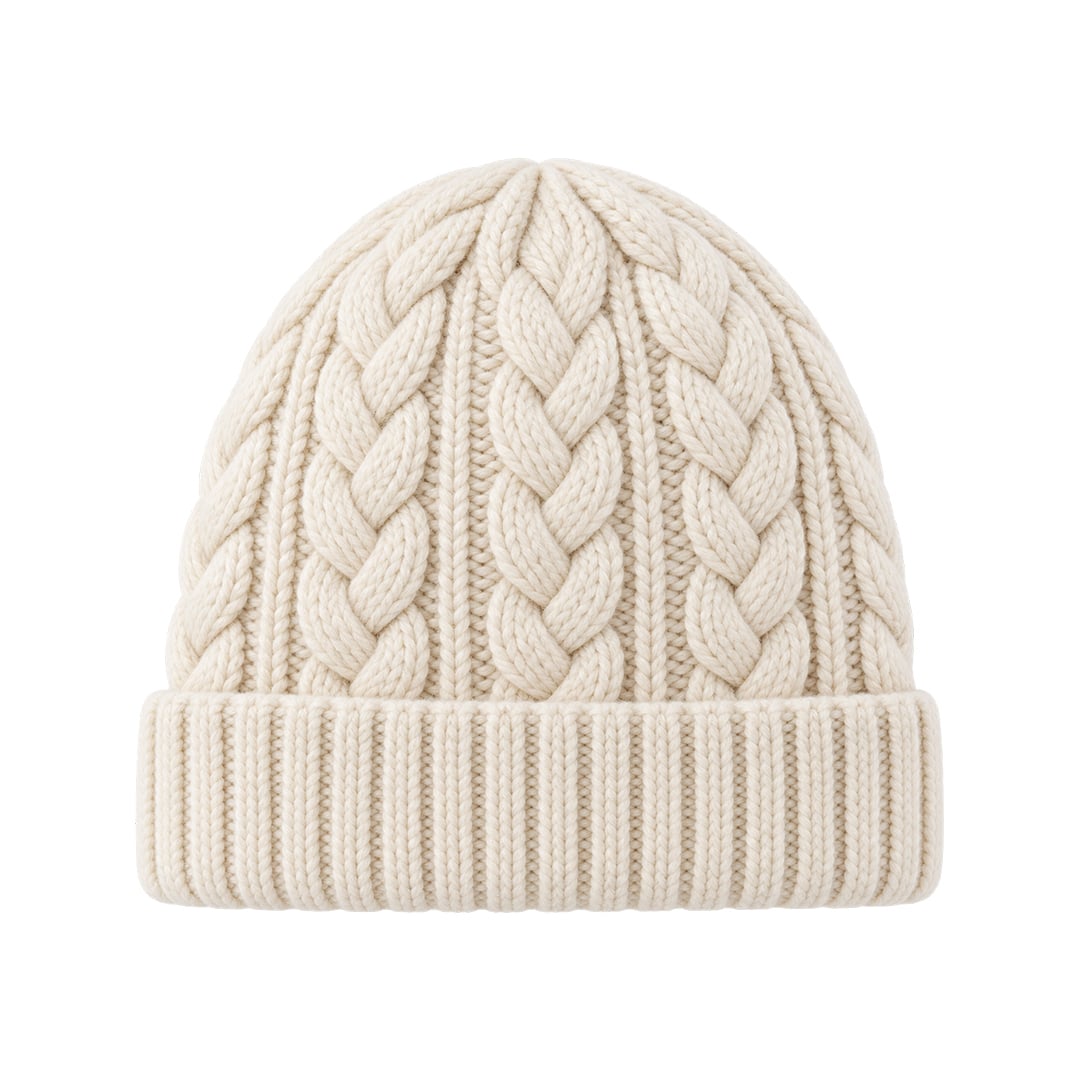 cable knit beanie