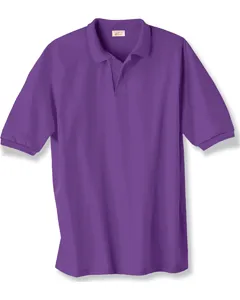 054 Hanes Adult 50/50 EcoSmart Jersey Knit Polo