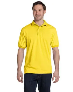054 Hanes Adult 50/50 EcoSmart Jersey Knit Polo