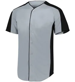 1655 Augusta Sportswear Full-Button Baseball Jersey