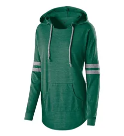 229390 Holloway Womens Triblend Hooded Long Sleeve T-Shirt