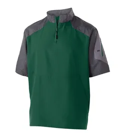 229545 Holloway Unisex Ultra-Lightweight Aero-Tec Raider Short-Sleeve Warm-Up Pullover