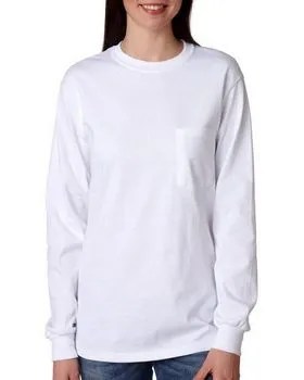 2410 Gildan Ultra Cotton Long Sleeve Pocket T-Shirt