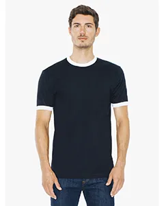 2410W American Apparel Unisex Fine Jersey Ringer T-Shirt