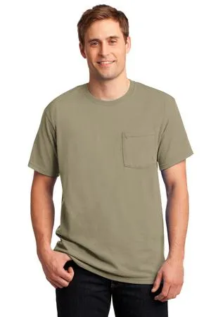 29MP Jerzees - Dri-Power 50/50 Cotton/Poly Pocket T-Shirt.
