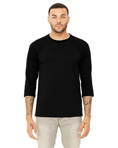 3200 Bella + Canvas Unisex 3/4 Sleeve Baseball Tee 3200 Bella + Canvas Unisex 3/4 Sleeve Baseball Tee