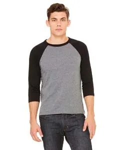 3200 Bella + Canvas Unisex 3/4 Sleeve Baseball Tee