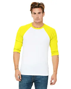 3200 Bella + Canvas Unisex 3/4 Sleeve Baseball Tee