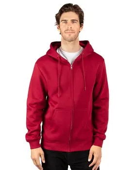 320Z Threadfast Apparel Unisex Ultimate Fleece Full-Zip Hooded Sweatshirt
