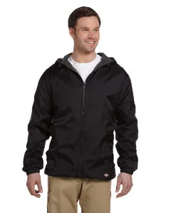 33237 Dickies Mens Fleece-Lined Hooded Nylon Jacket