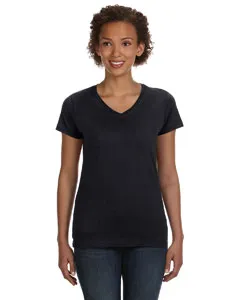 3507 LAT Womens V-Neck Fine Jersey Tee