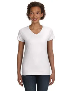 3507 LAT Womens V-Neck Fine Jersey Tee