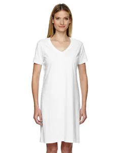 3522 LAT Womens V-Neck Fine Jersey Coverup