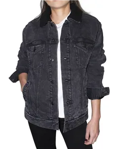 372J Threadfast Apparel Unisex Sherpa-Lined Denim Jacket