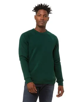 3901 Bella + Canvas Unisex Sponge Fleece Raglan Crewneck Sweatshirt