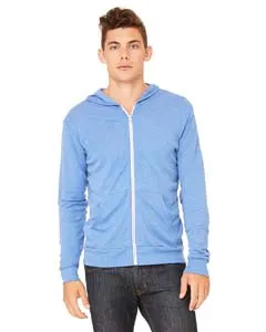 3939 Bella + Canvas Unisex Lightweight Zip-Up Hoodie 3939 Bella + Canvas Unisex Lightweight Zip-Up Hoodie