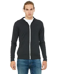 3939 Bella + Canvas Unisex Lightweight Zip-Up Hoodie