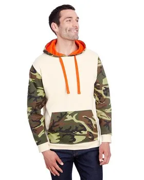 3967 Code Five Mens Fashion Camo Hooded Sweatshirt