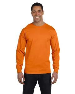 5186 Hanes Beefy-T - 100% Cotton Long Sleeve T-Shirt.