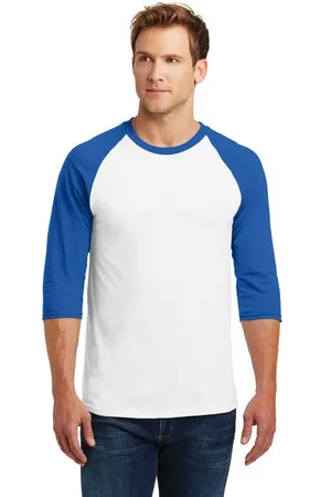 5700 Gildan Heavy Cotton Raglan Three-Quarter Sleeve T-Shirt