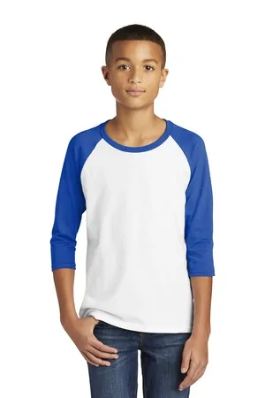 5700B Gildan Heavy Cotton Youth Raglan Three-Quarter Sleeve T-Shirt