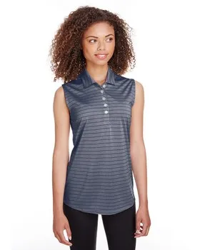 597222 Puma Ladies Rotation Stripe Sleeveless Polo