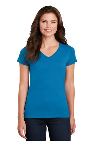 5V00L Gildan Heavy Cotton Women’s V-Neck T-Shirt