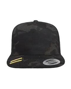 6006MC Yupoong Classics Adult 5-Panel Multicam Trucker Cap