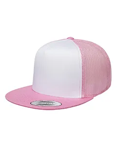 6006W Yupoong Adult Classic Trucker with White Front Panel Cap