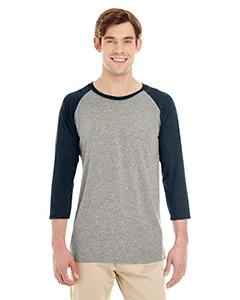601RR Jerzees Triblend Three-Quarter Raglan Baseball T-Shirt