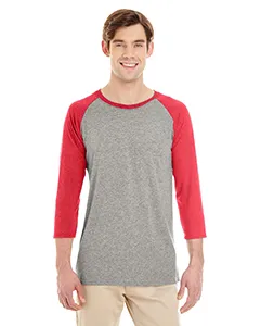 601RR Jerzees Triblend Three-Quarter Raglan Baseball T-Shirt
