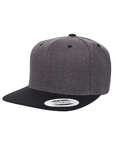 6089MT Yupoong Adult 6-Panel Structured Flat Visor Classic Two-Tone Snapback