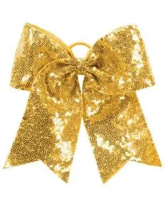 6702 Augusta Drop Ship Sequin Cheer Glitter Bow