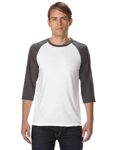 6755 Anvil Triblend Raglan Three-Quarter Sleeve T-Shirt
