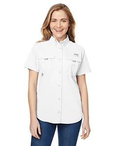 7313 Columbia Ladies Bahama Short-Sleeve Shirt