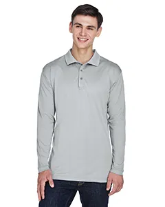 UltraClub 8405LS Adult Cool & Dry Sport Long-Sleeve Polo