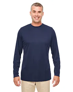 8622 UltraClub Mens Cool & Dry Performance Long-Sleeve Top