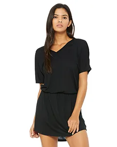 8812 Bella + Canvas Womens Flowy V-neck Dress