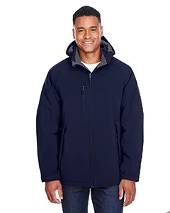 88159 North End Mens Glacier Insulated Three-Layer Fleece Bonded Soft Shell Jacket with Detachable Hood
