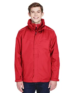 88205 Core 365 Mens Region 3-in-1 Jacket with Fleece Liner
