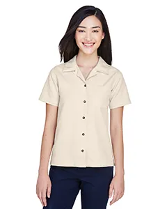 8981 UltraClub Ladies Cabana Breeze Camp Shirt