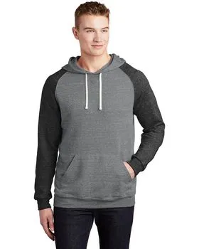 90M Jerzees Snow Heather French Terry Raglan Hoodie
