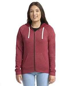 9603 Next Level Womens Malibu Raglan Full-Zip Hoodie