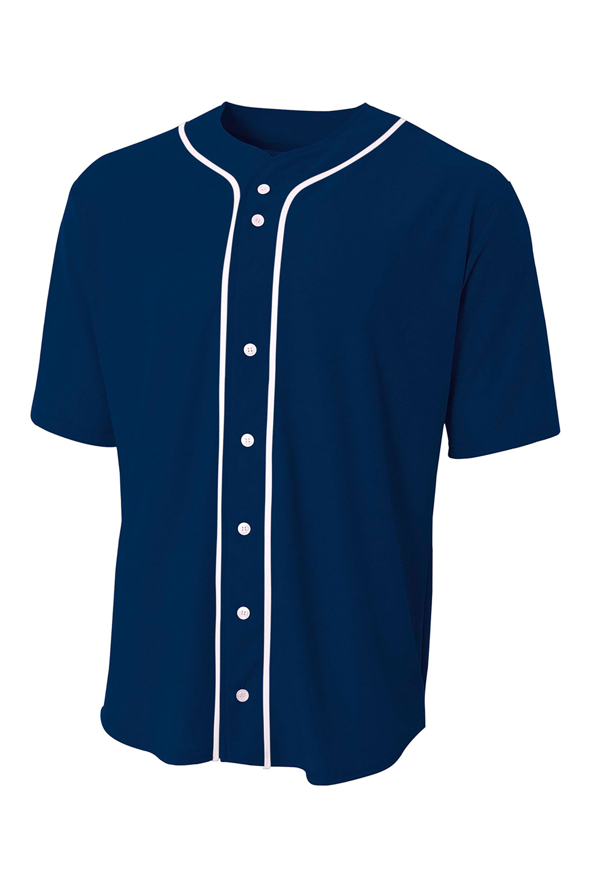 A4N4184 A4 Short Sleeve Full-Button Baseball Top N4184