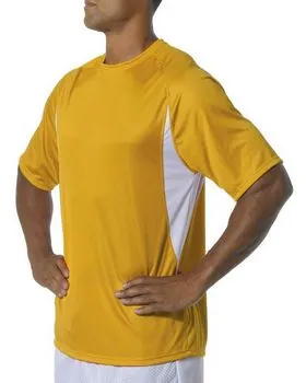 N3181 A4 Mens Cooling Performance Color Blocked T-Shirt