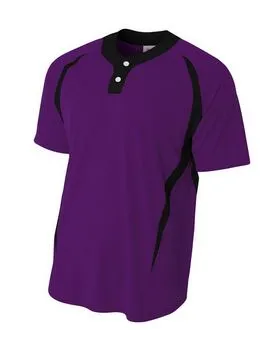 NB4229 A4 Youth 2-Button Color Blocked Jersey NB4229 A4 Youth 2-Button Color Blocked Jersey