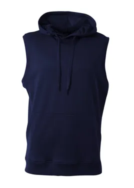 N4002 A4 Mens Agility Sleeveless Tech Fleece Pullover Hooded Sweatshirt