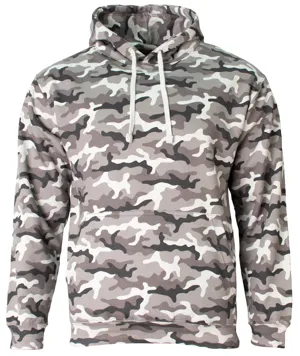 N4052 A4  Legends Fleece Camo Hoodie