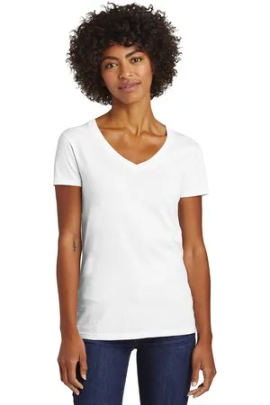 AA6046 Alternative Womens Runaway Blended Jersey V-Neck Tee.