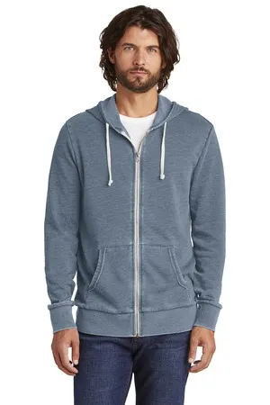 AA8636 Alternative Burnout Laid-Back Zip Hoodie.
